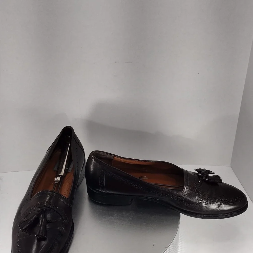 Cable&co Elegant Black Tassel Loafers size 11.5 pre owned good condition